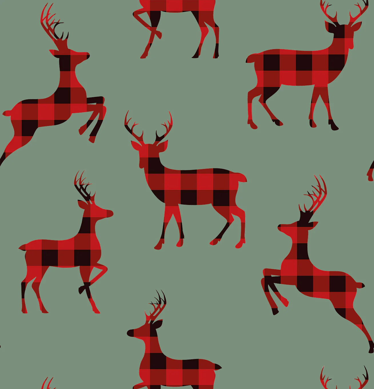 Plaid Reindeer Hocscox